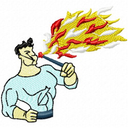 Cirque Embroidery Design 4